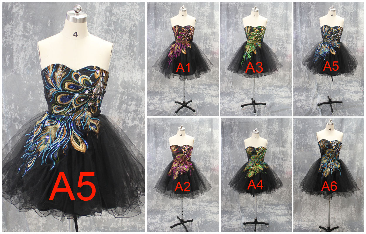 Short Peacock Dress